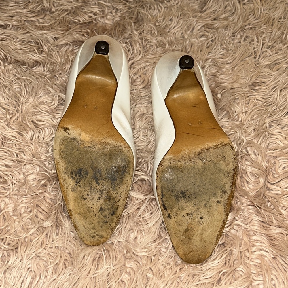 BOTTEGA VENETA WHITE PUMPS - Picture 5 of 8
